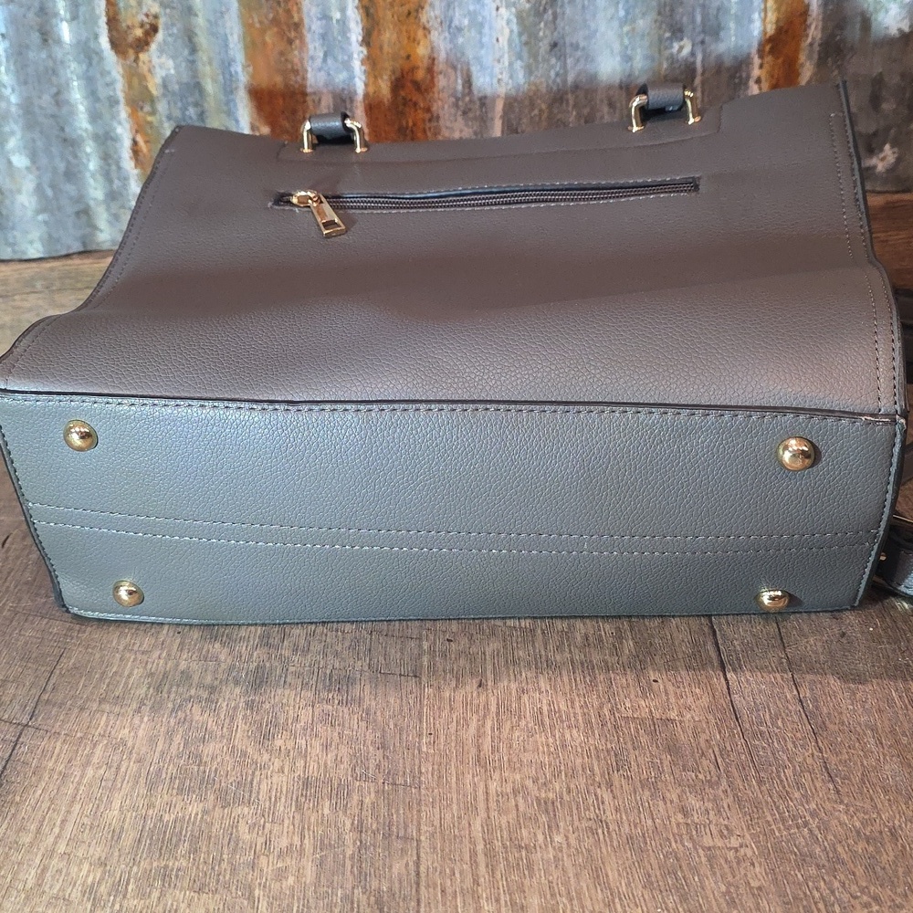 MKF Collection Virginia Women's Tote Bag by Mia K --Charcoal - Picture 8 of 8